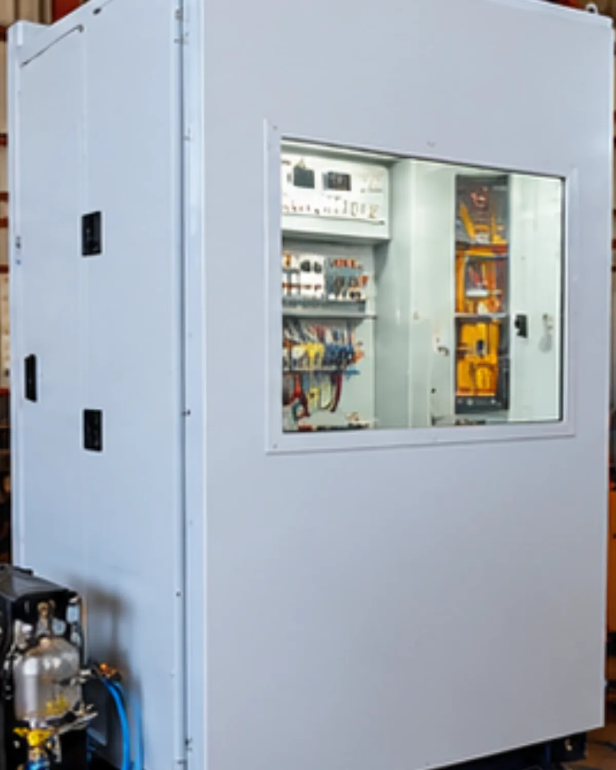 Electrical control cabinet prepared for the Douala fertilizer plant